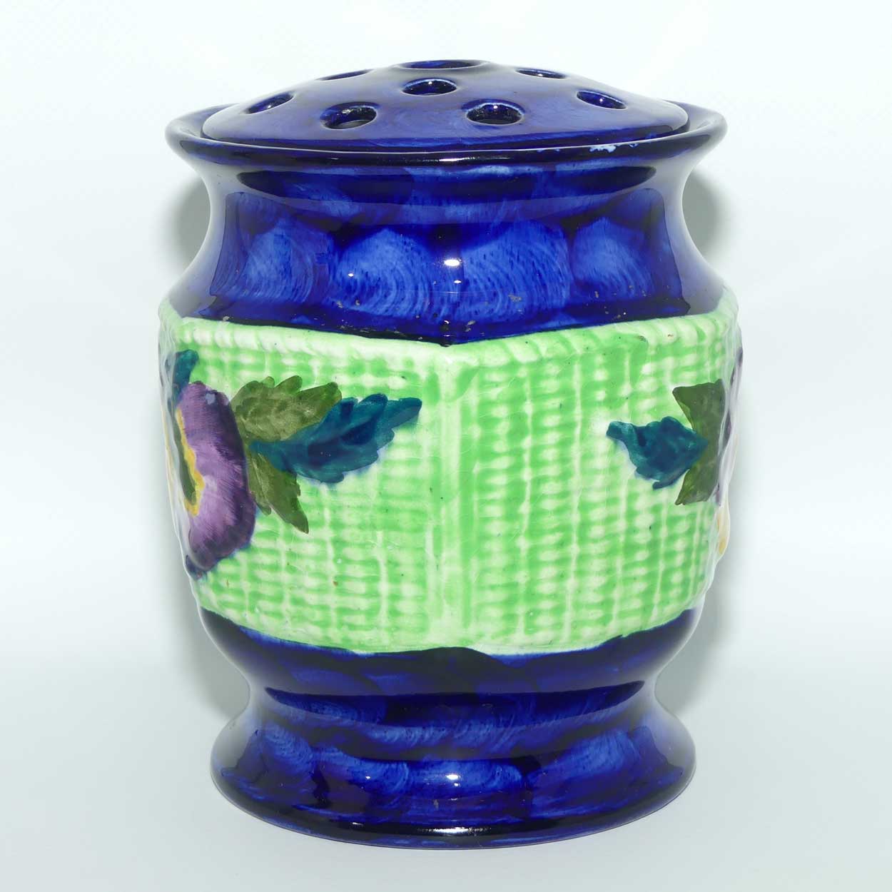 Maling Ringtons Ltd Pansy pattern flower vase with insert | Planter size