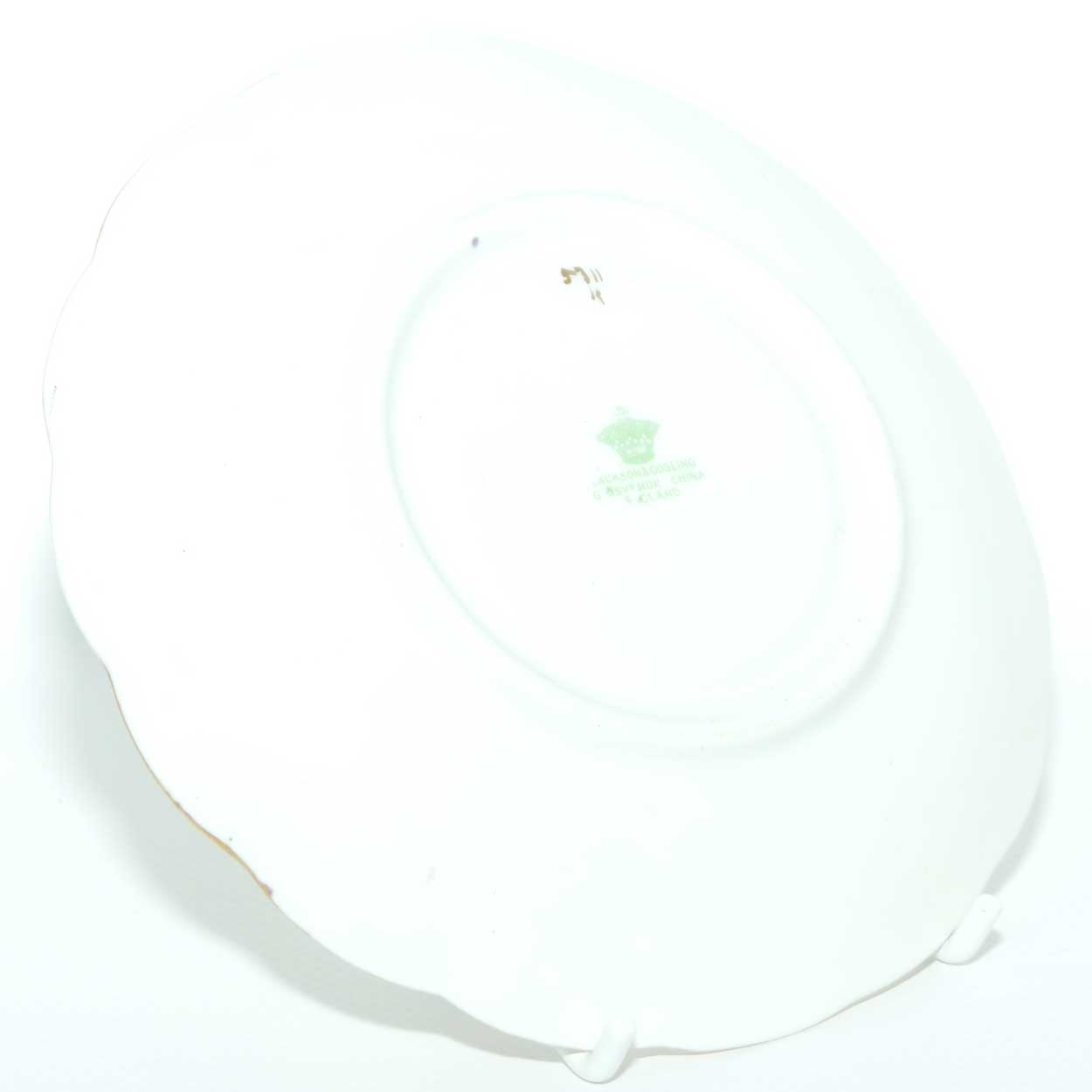 Jackson and Gosling Grosvenor China Pansy pattern trio