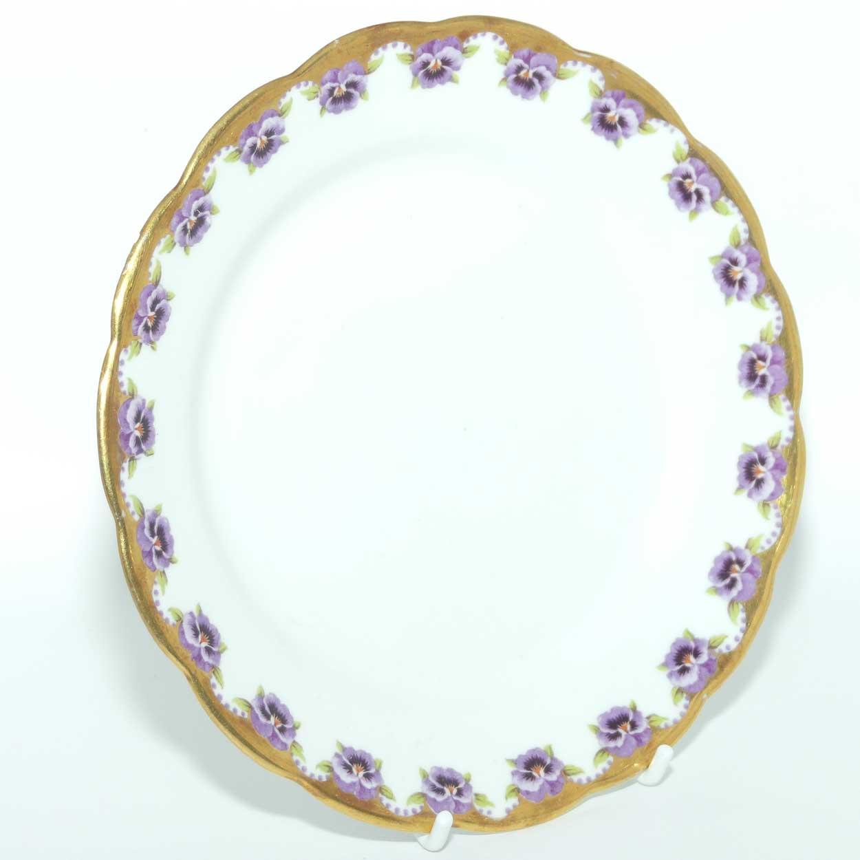 Jackson and Gosling Grosvenor China Pansy pattern trio