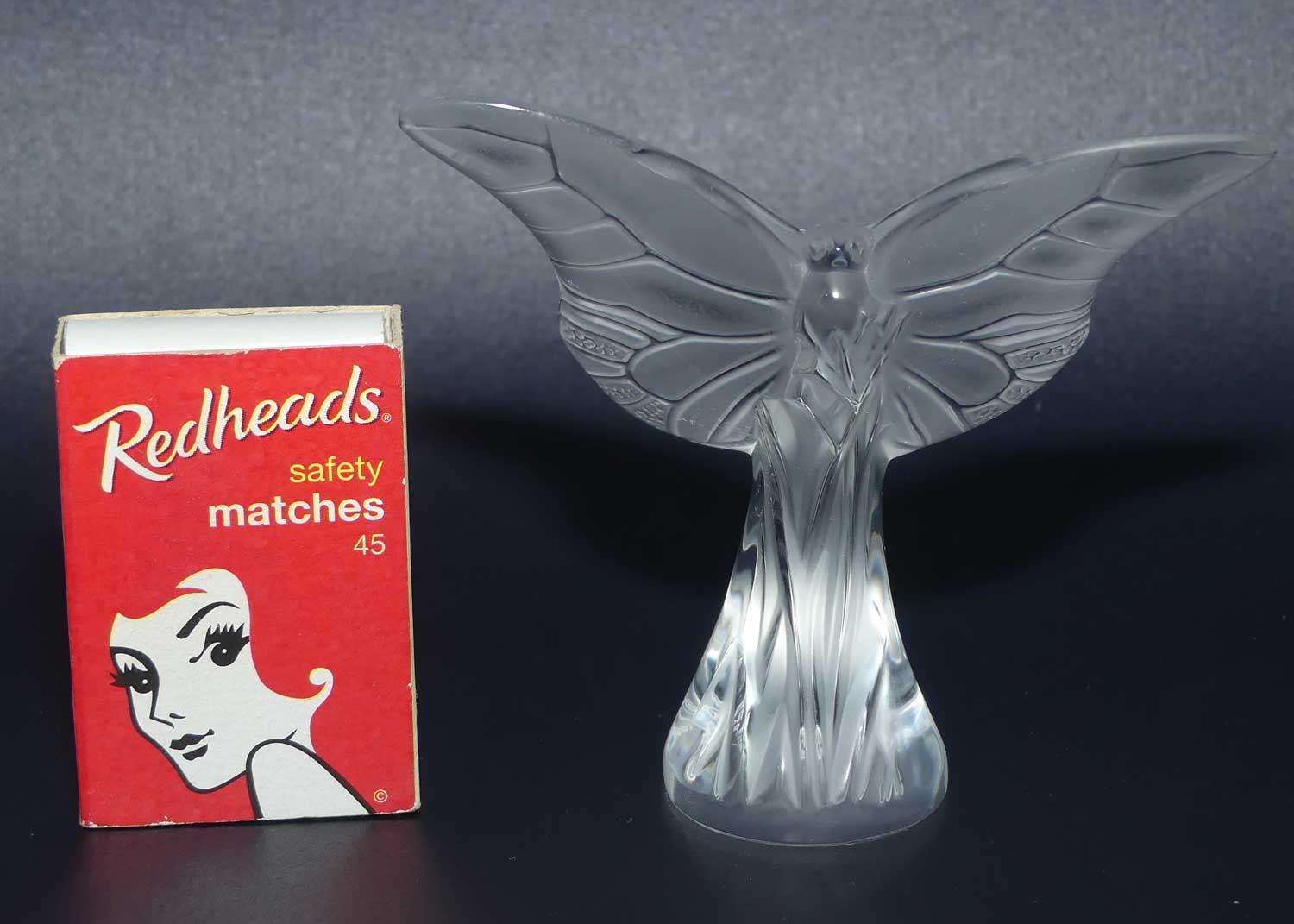 Lalique France Papillon Butterfly figure | Clear and Frosted | #1