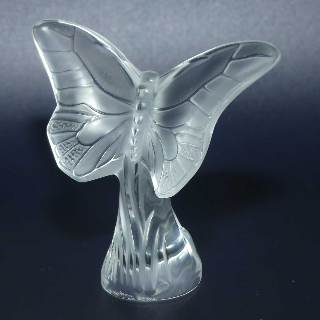 Lalique France Papillon Butterfly figure | Clear and Frosted | #1
