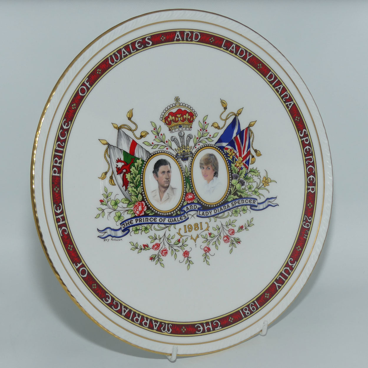 Paragon Commemorative plate | Marriage of The Prince of Wales and Lady Diana Spencer | 29th July 1981