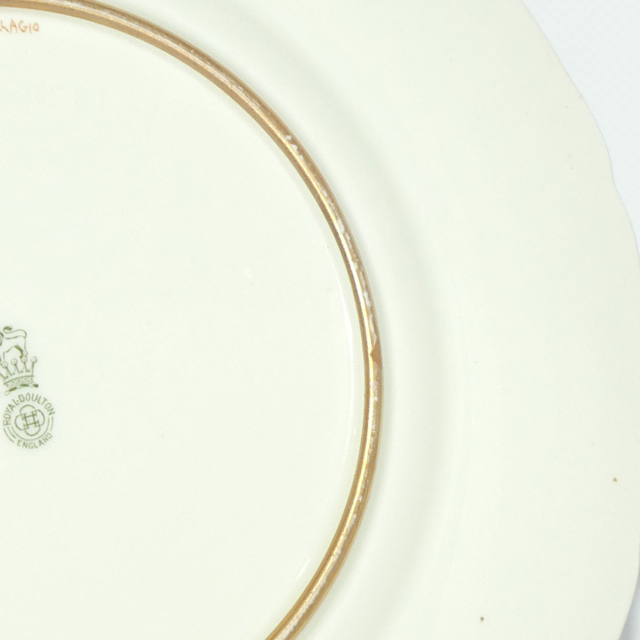 Royal Doulton hand painted Blue border & gilt plate Bellagio (N Parton)