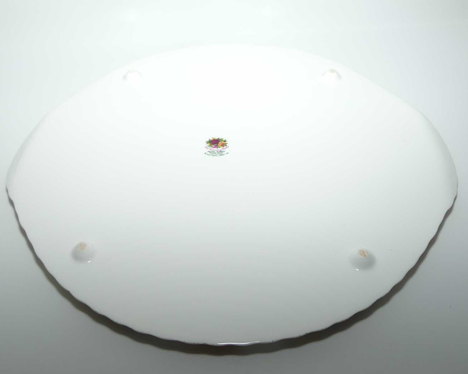 Royal Albert Bone China Old Country Roses pavlova tray | 34.5cm | © 1962 Royal Albert Ltd UK backstamp