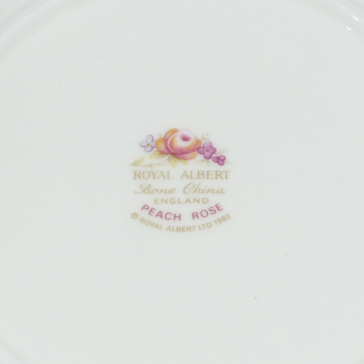 Royal Albert Bone China England Peach Rose trio