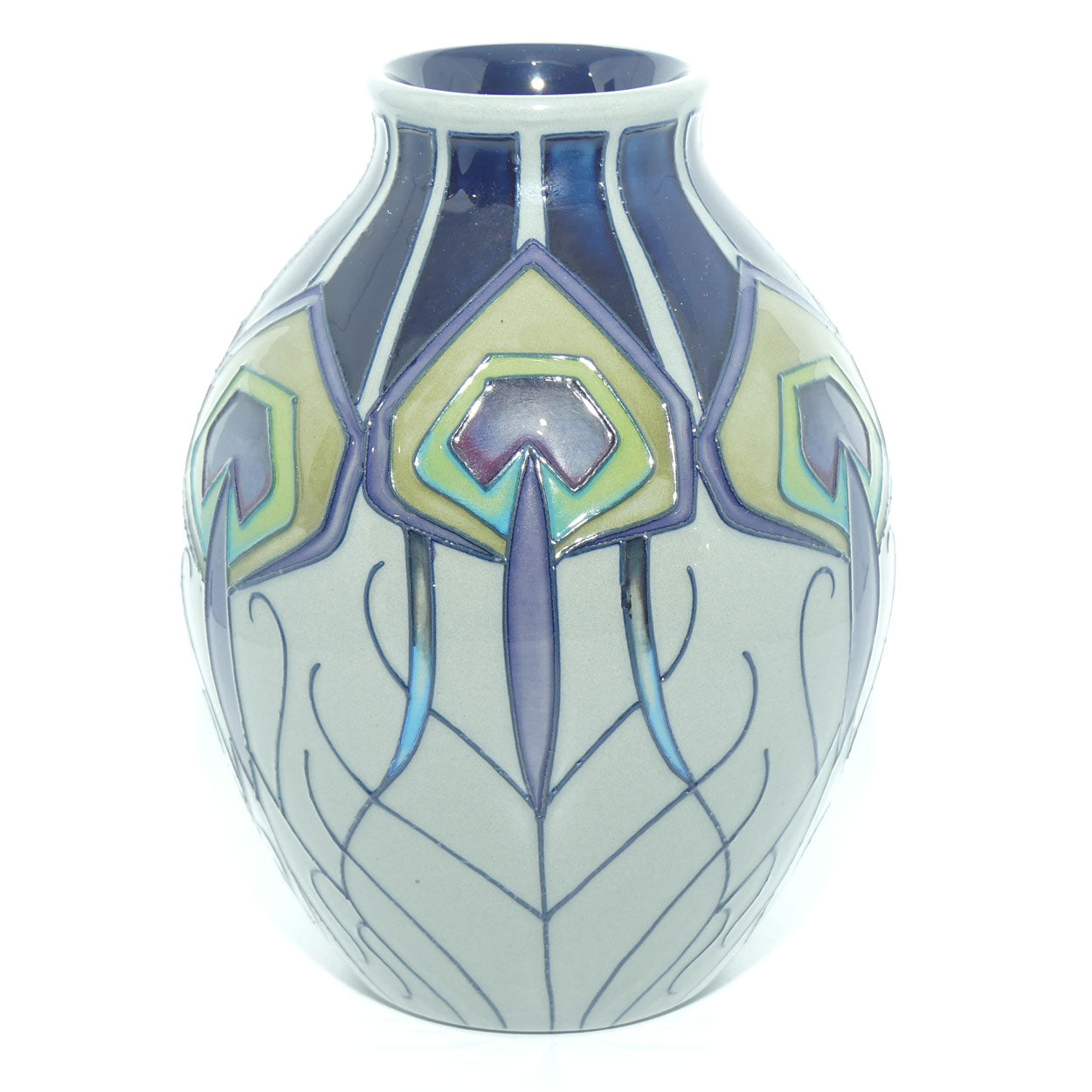 Moorcroft Peacock Parade 3/5 vase
