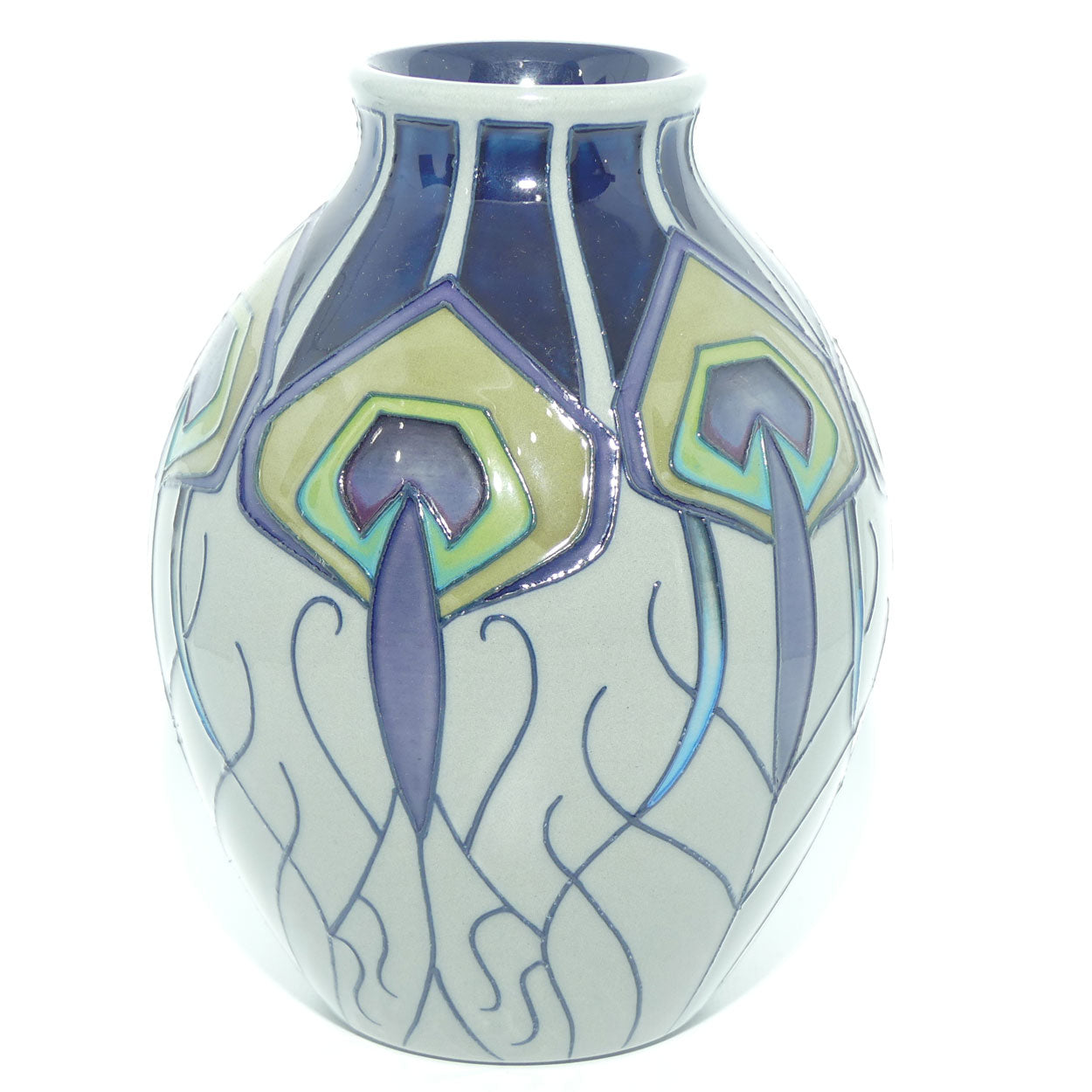 Moorcroft Peacock Parade 3/5 vase