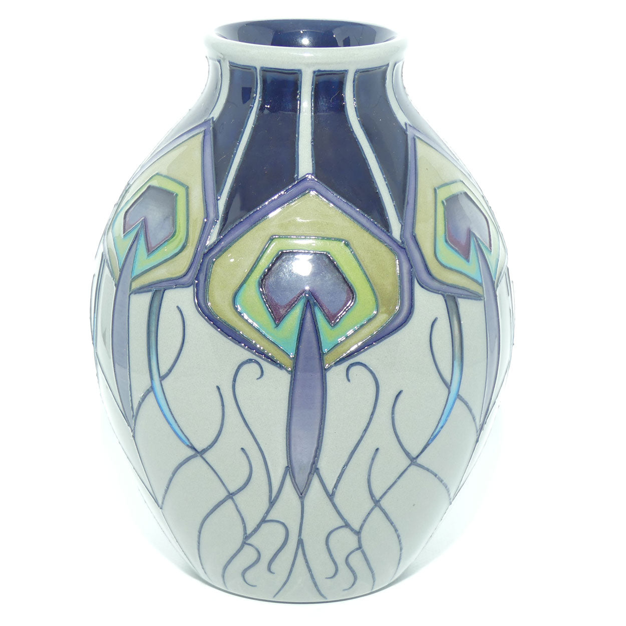 Moorcroft Peacock Parade 3/5 vase