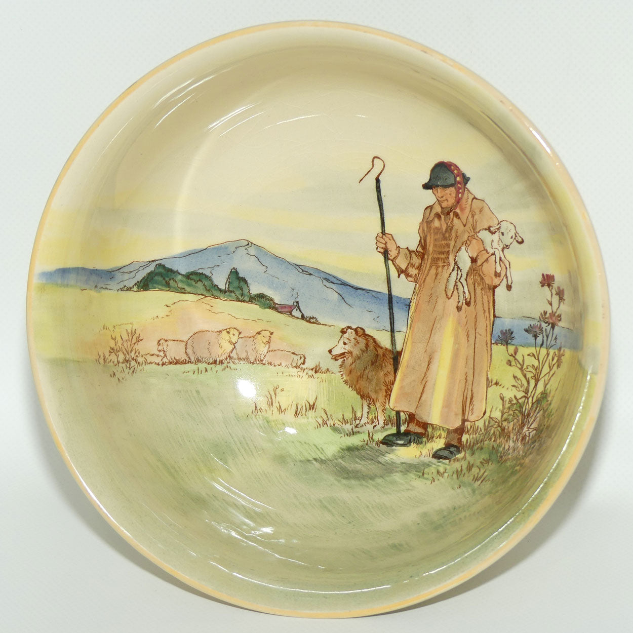Royal Doulton Cotswold Shepherd pedastal bowl D5561 | #1