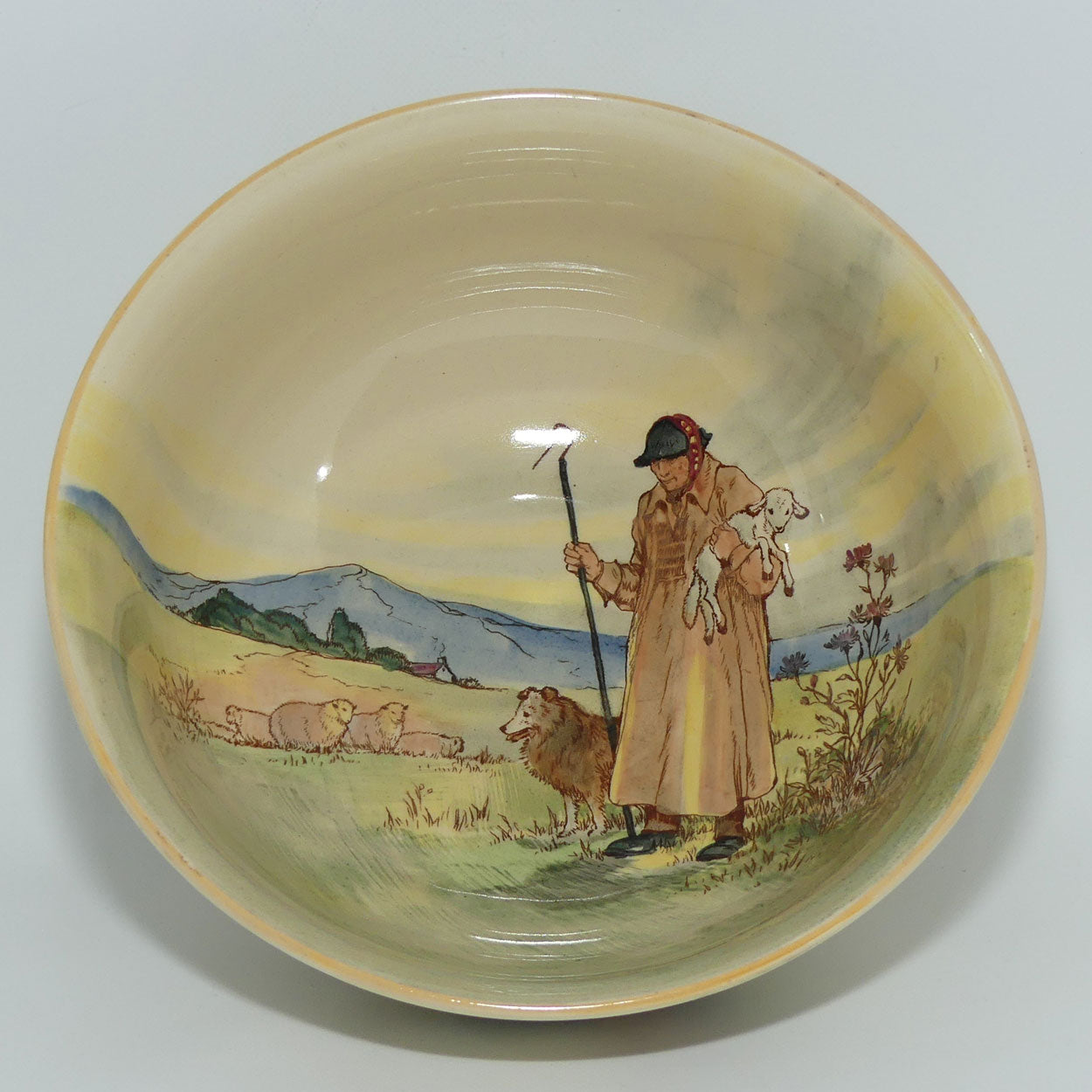 Royal Doulton Cotswold Shepherd pedastal bowl D5561 | #2