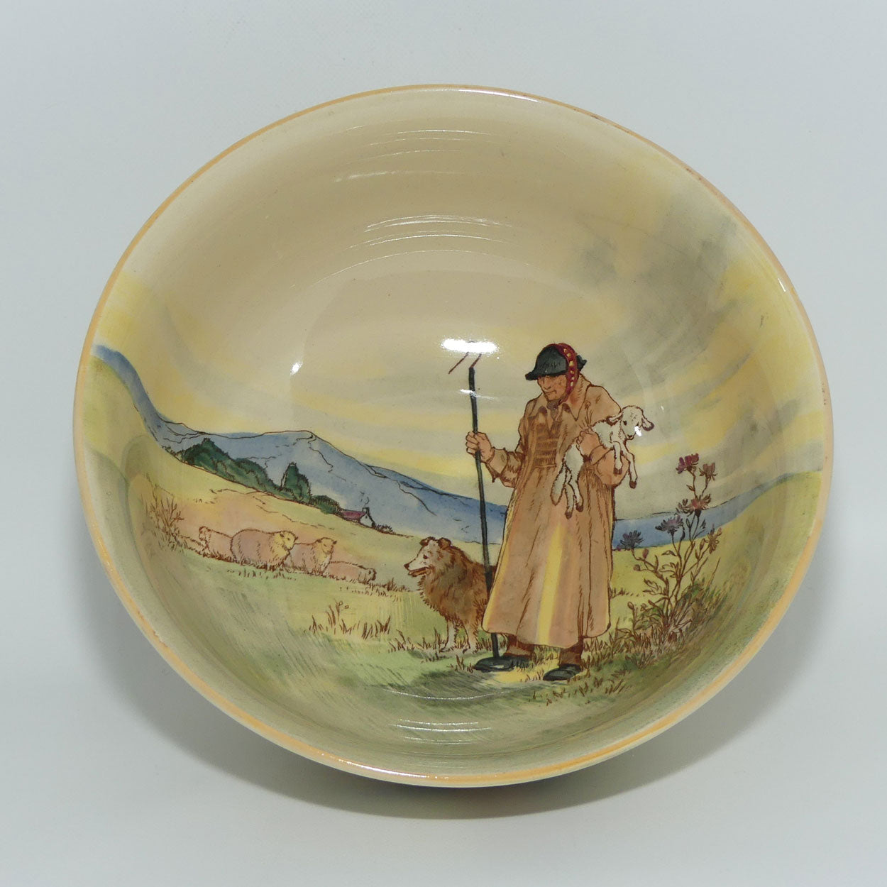 Royal Doulton Cotswold Shepherd pedastal bowl D5561 | #2