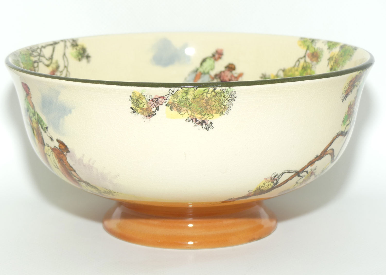 Royal Doulton Gleaners and Gypsies pedestal fruit bowl D4983