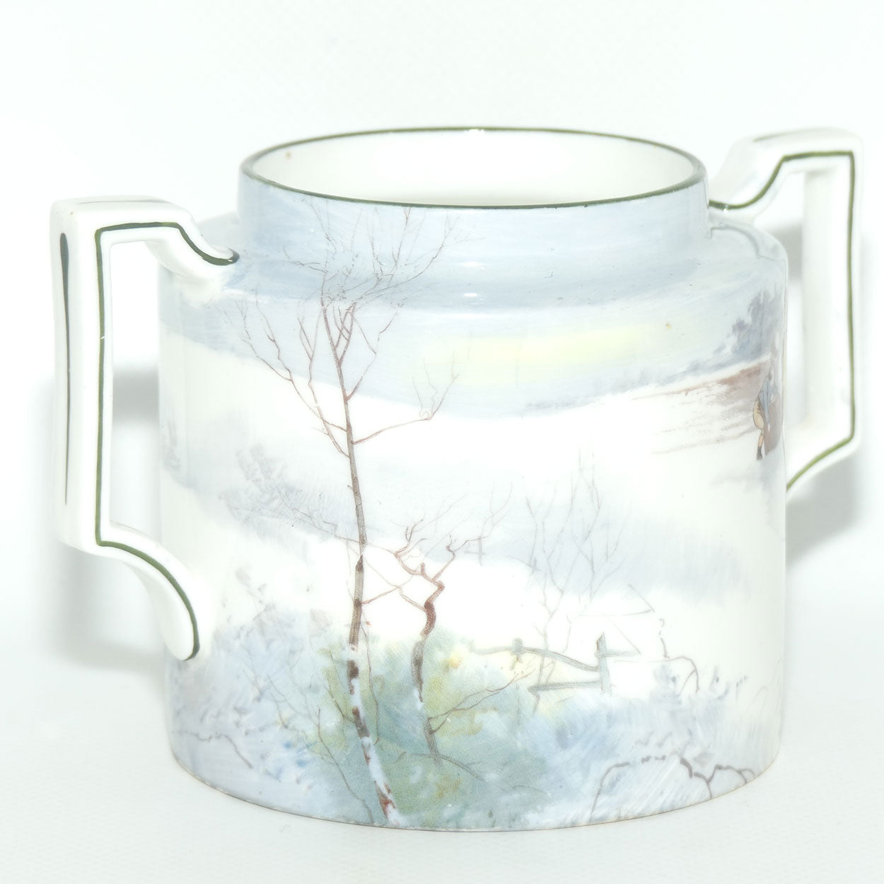 Royal Doulton Coaching Days | Snow Scene Pekoe open sugar bowl E2768