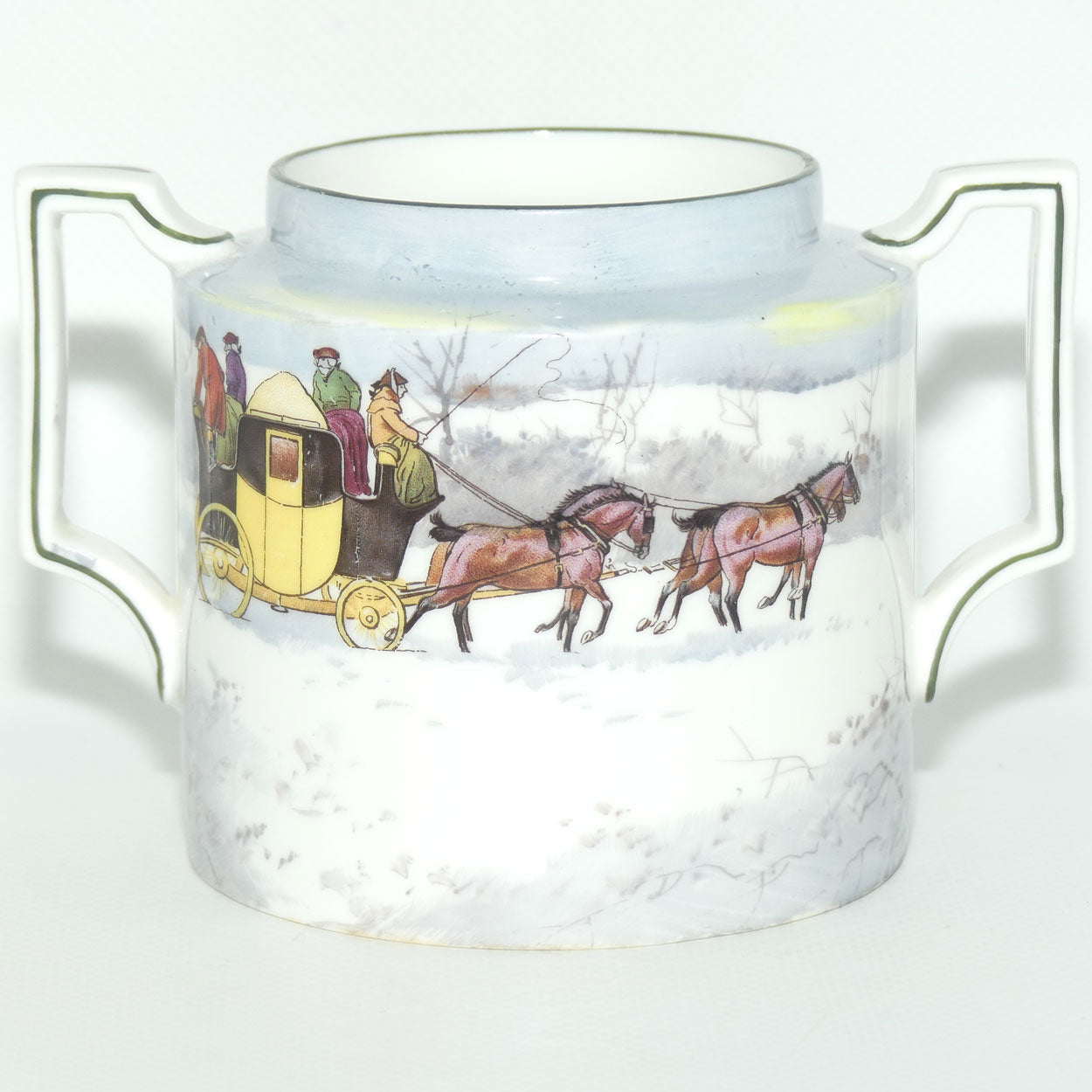 Royal Doulton Coaching Days | Snow Scene Pekoe open sugar bowl E2768