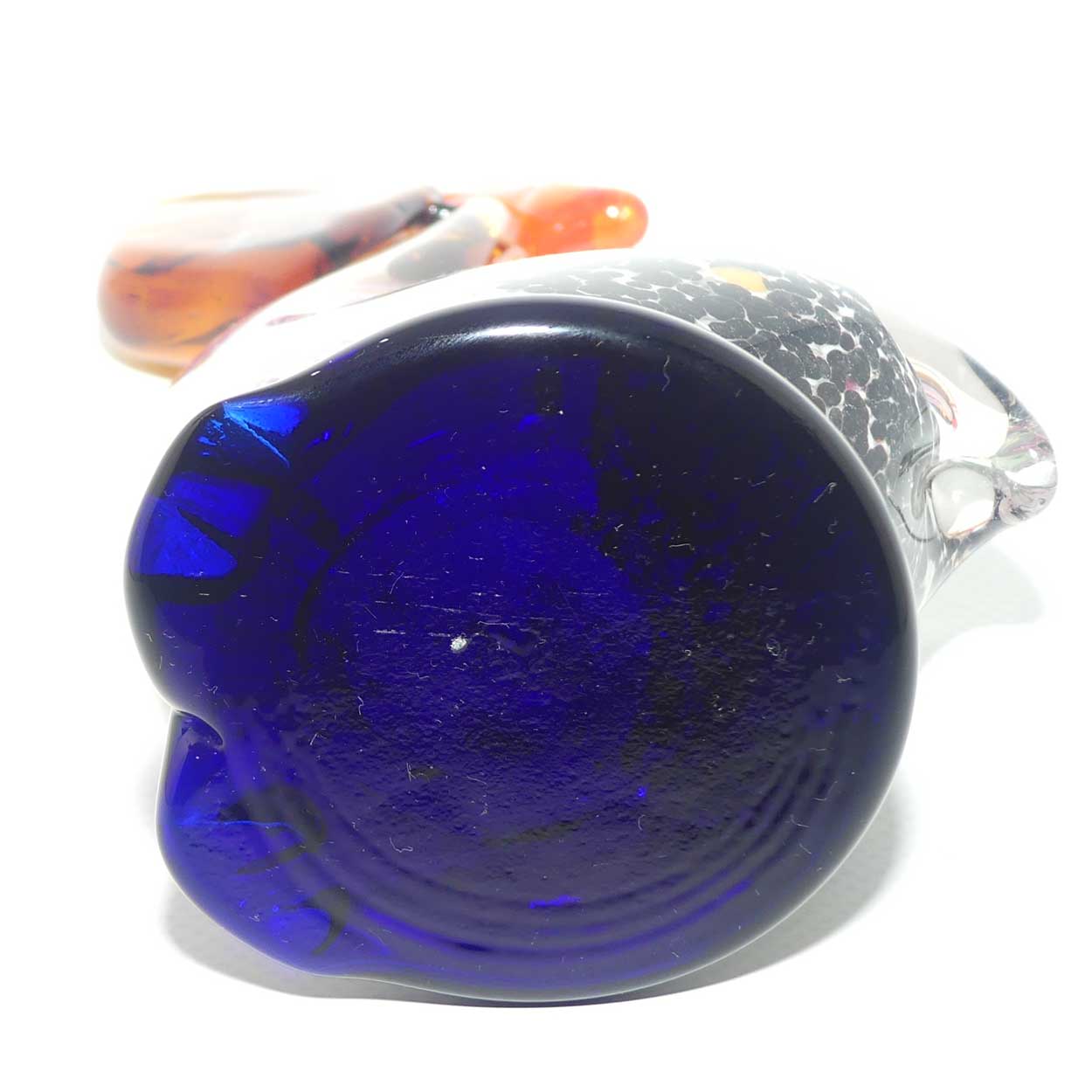 Studio Art Glass Pelican with Fish in Beak