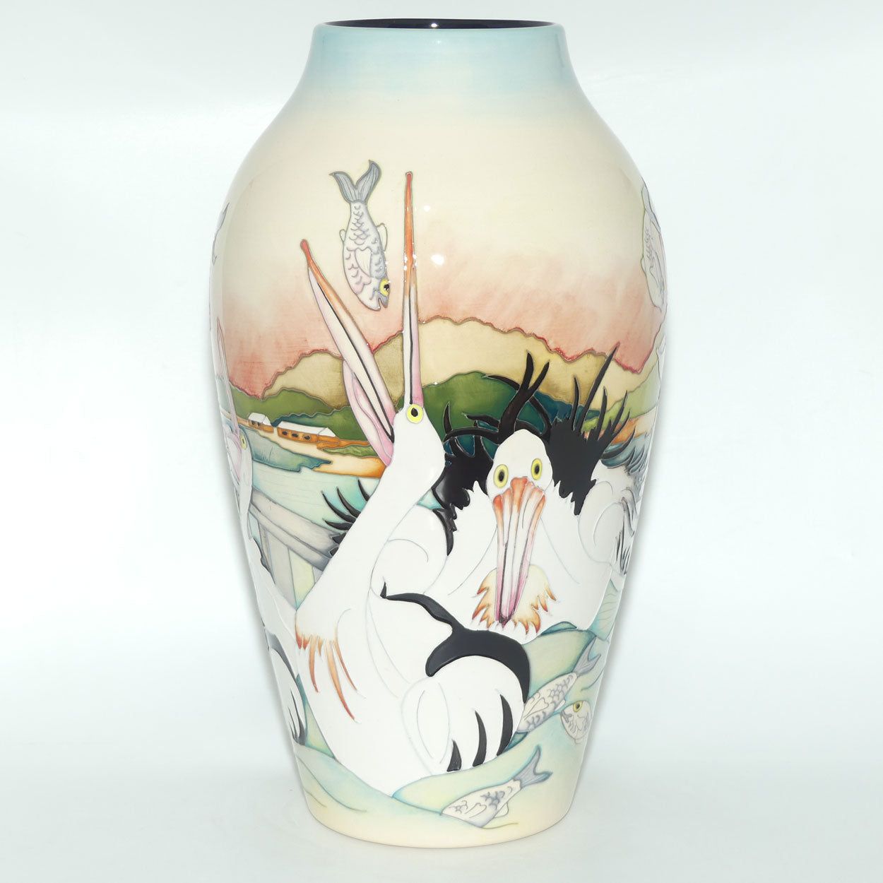 Moorcroft Pelican Parade 200/15 vase | TRIAL dated 23.5.2018