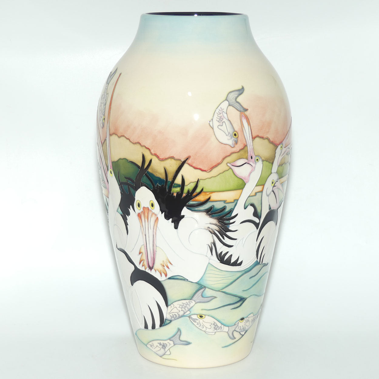 Moorcroft Pelican Parade 200/15 vase | TRIAL dated 23.5.2018