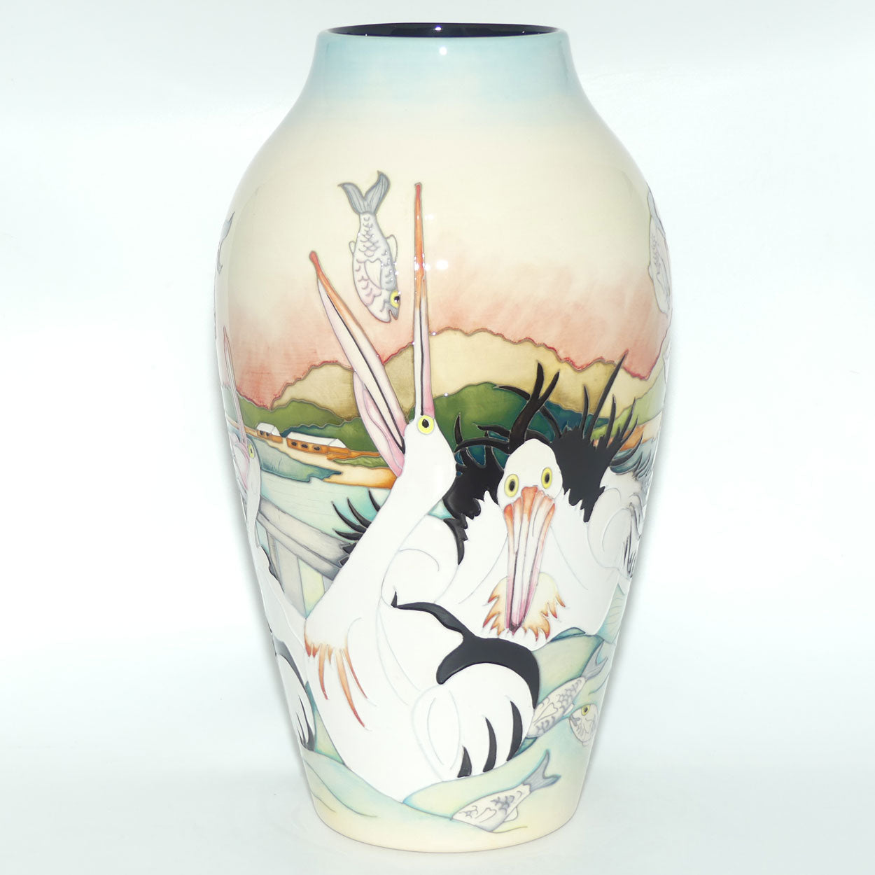 Moorcroft Pelican Parade 200/15 vase | TRIAL dated 23.5.2018