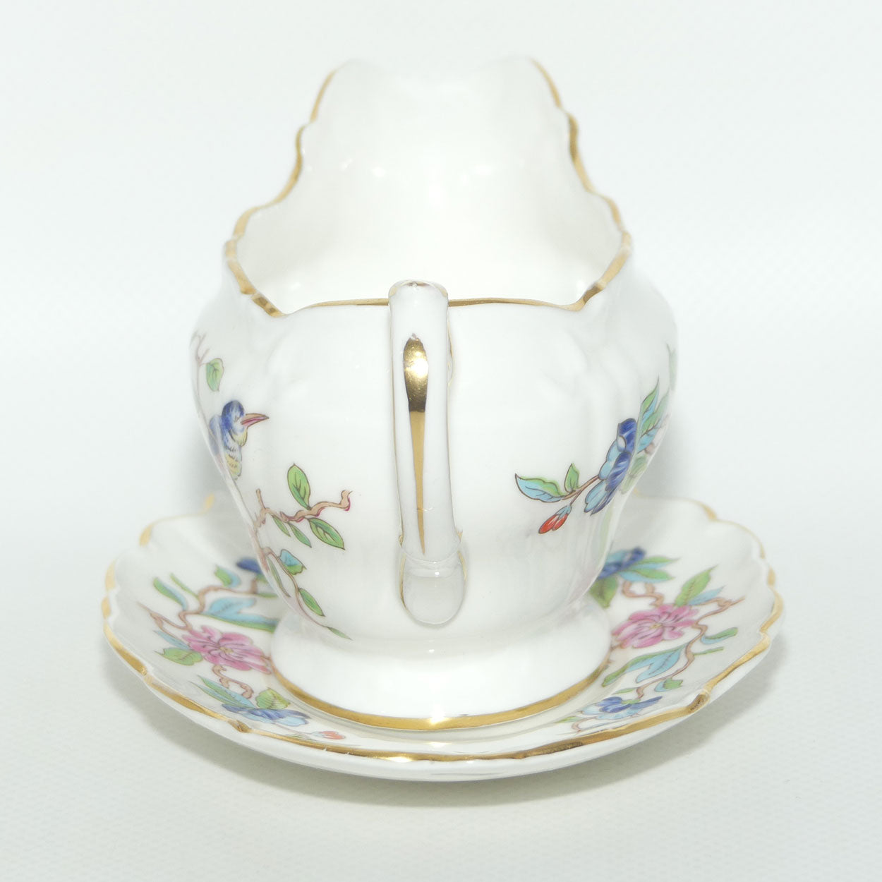 Aynsley Pembroke pattern mayonaise jug and saucer