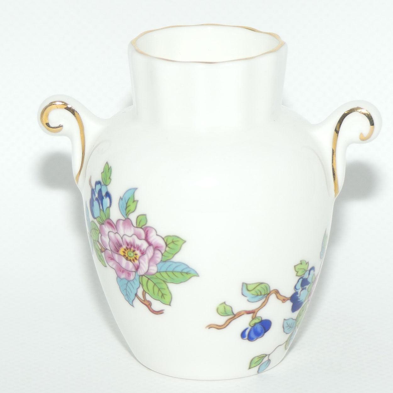 Aynsley Pembroke pattern double handle miniature vase