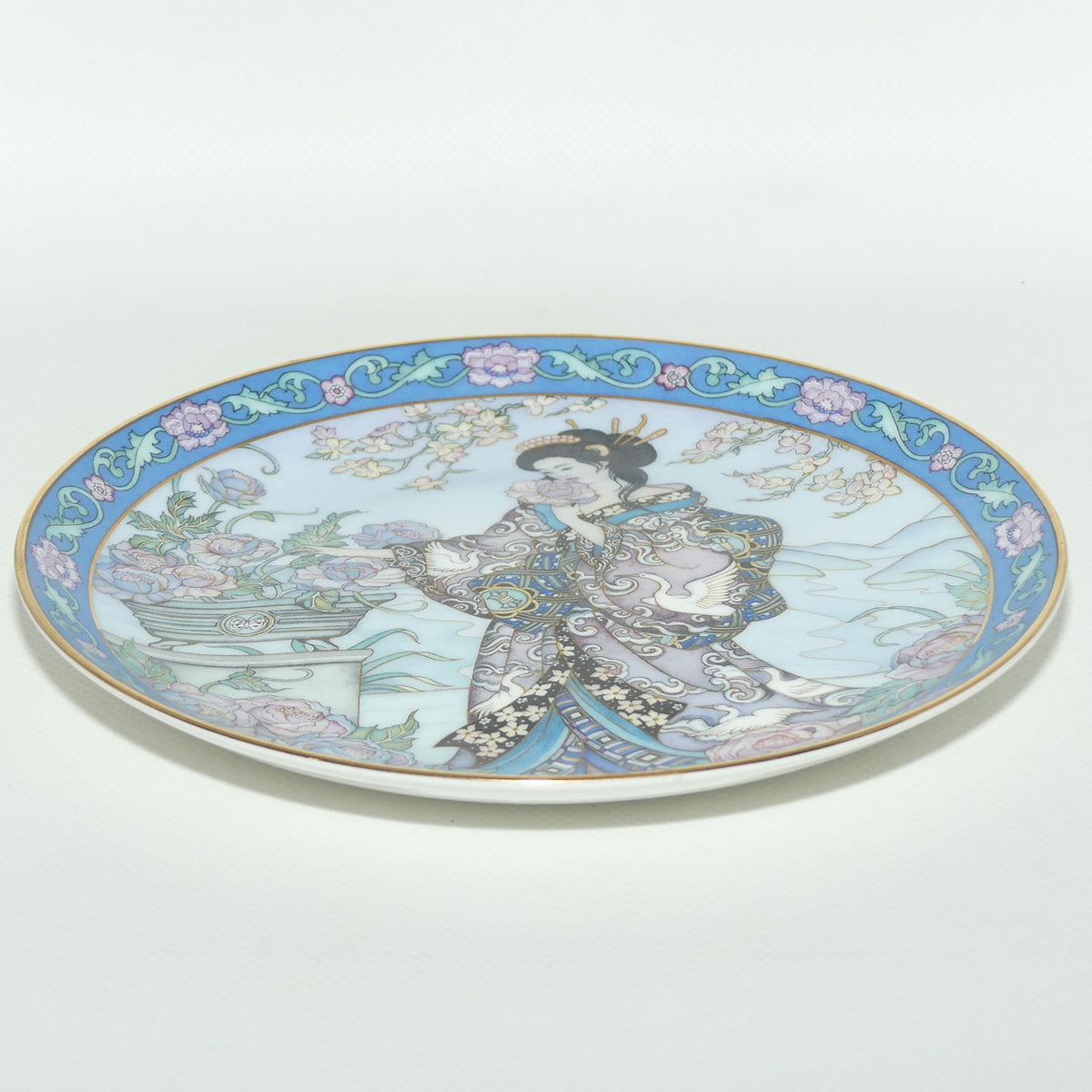 Royal Doulton Flower Maiden plate by Marty Noble | Peony Maiden
