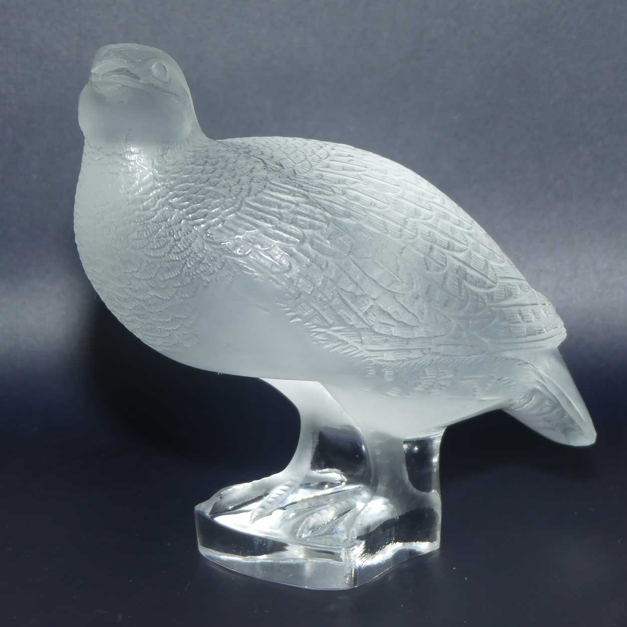 Lalique France Perdrix Debout Partridge figure