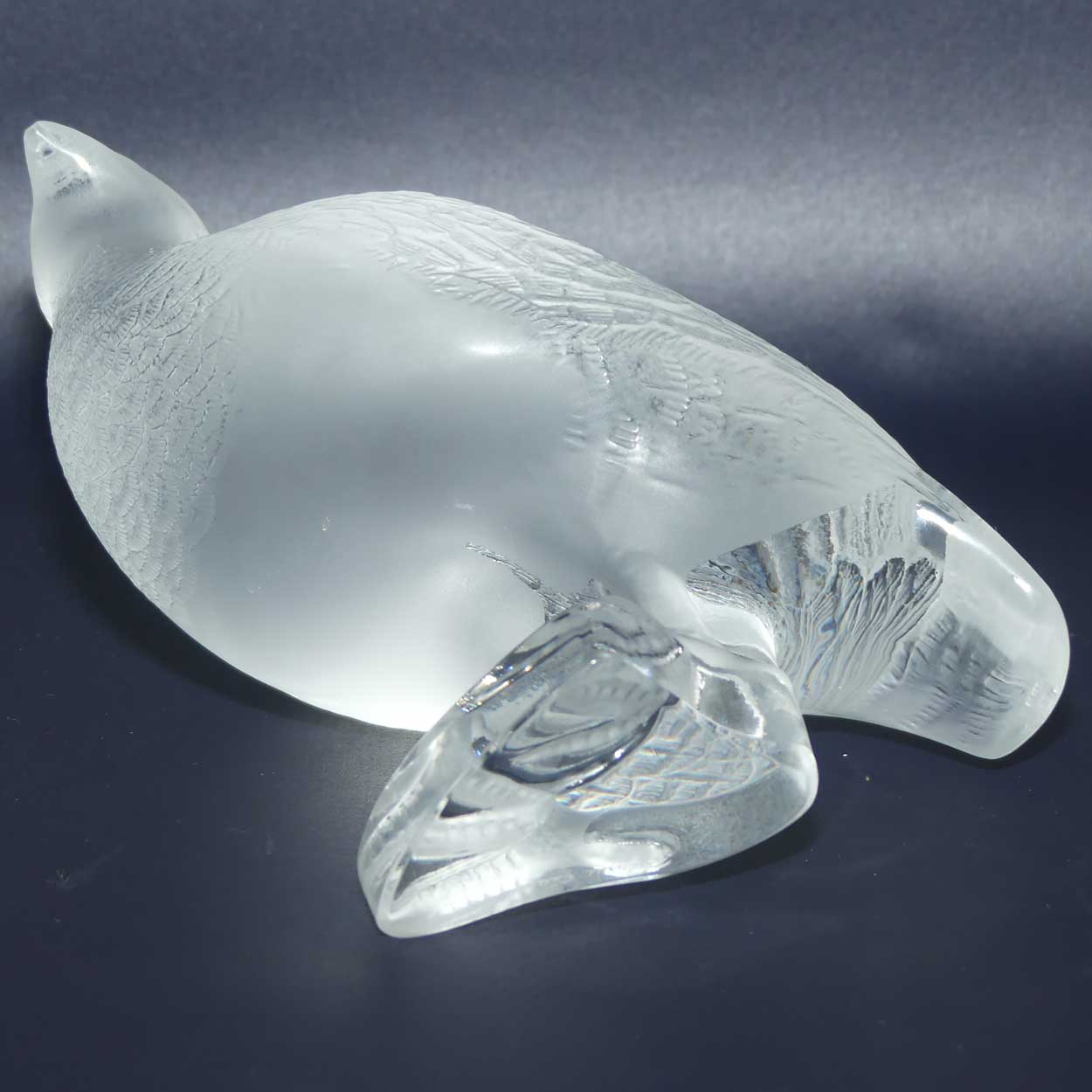 Lalique France Perdrix Debout Partridge figure