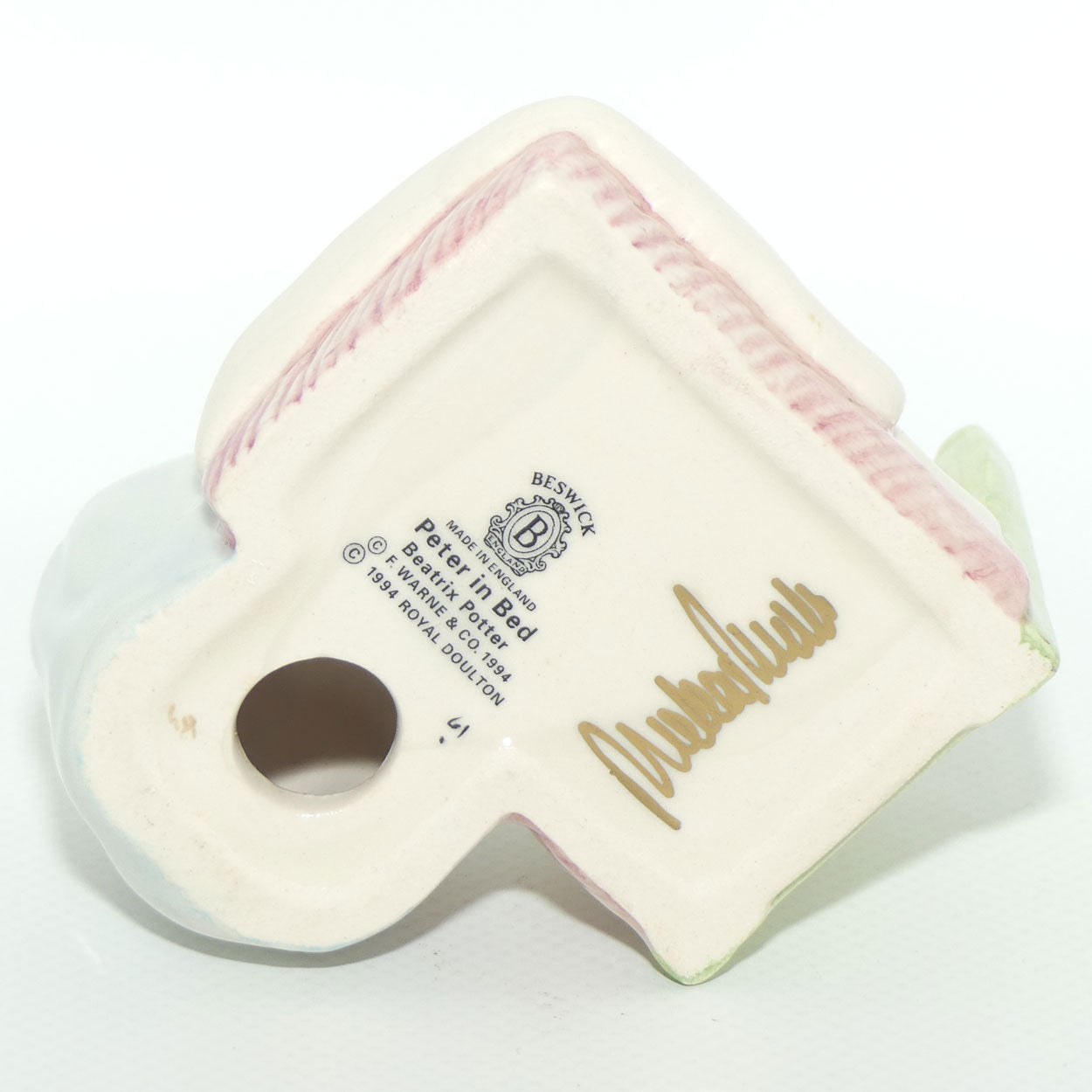 Beswick Beatrix Potter Peter In Bed | BP10a| #1 boxed