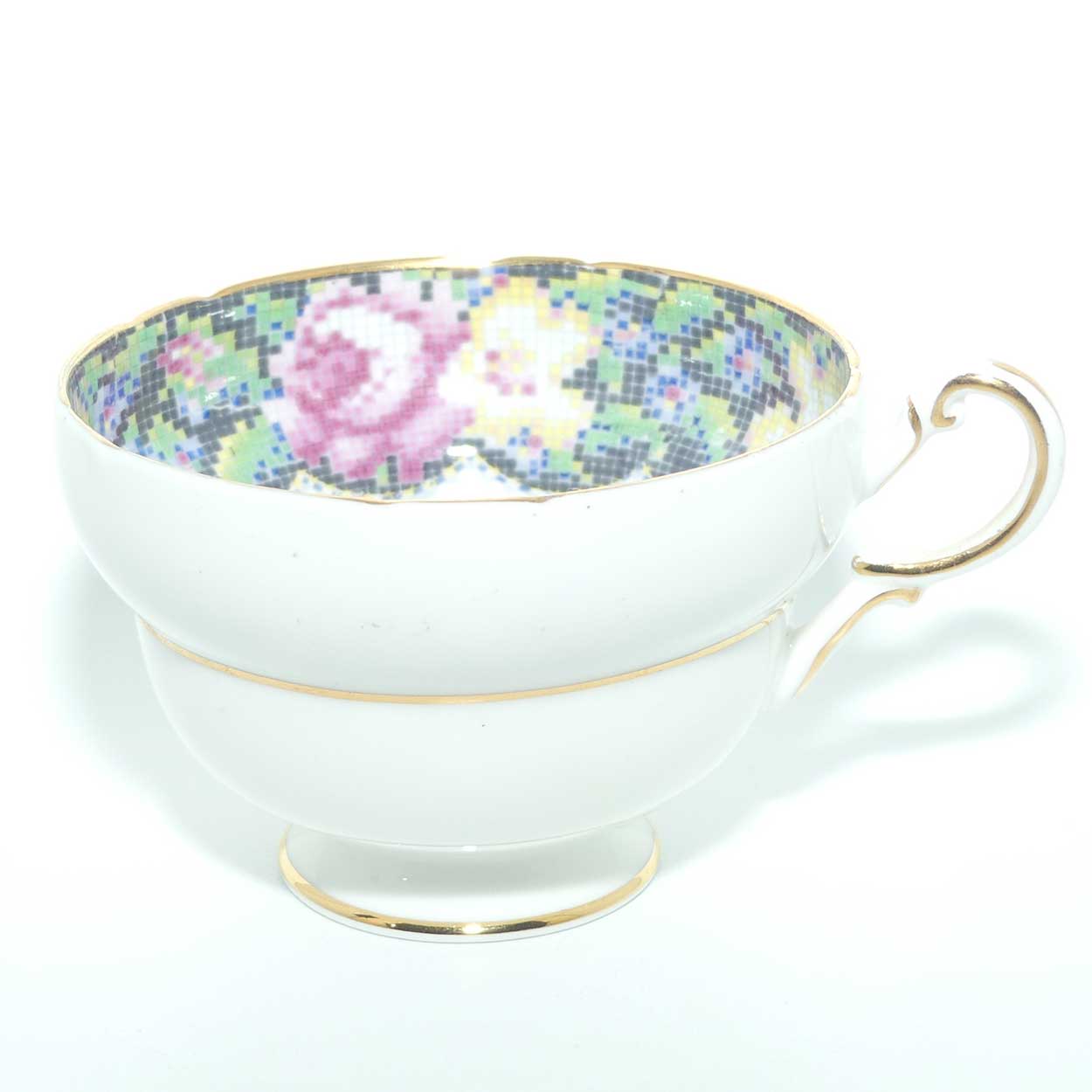 Paragon Bone China Gingham Rose trio