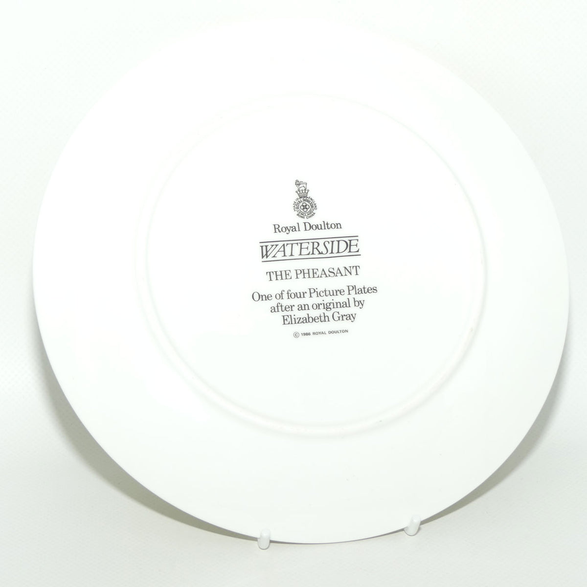 Royal Doulton picture plate by Elizabeth Gray | Waterside series | The Pheasant