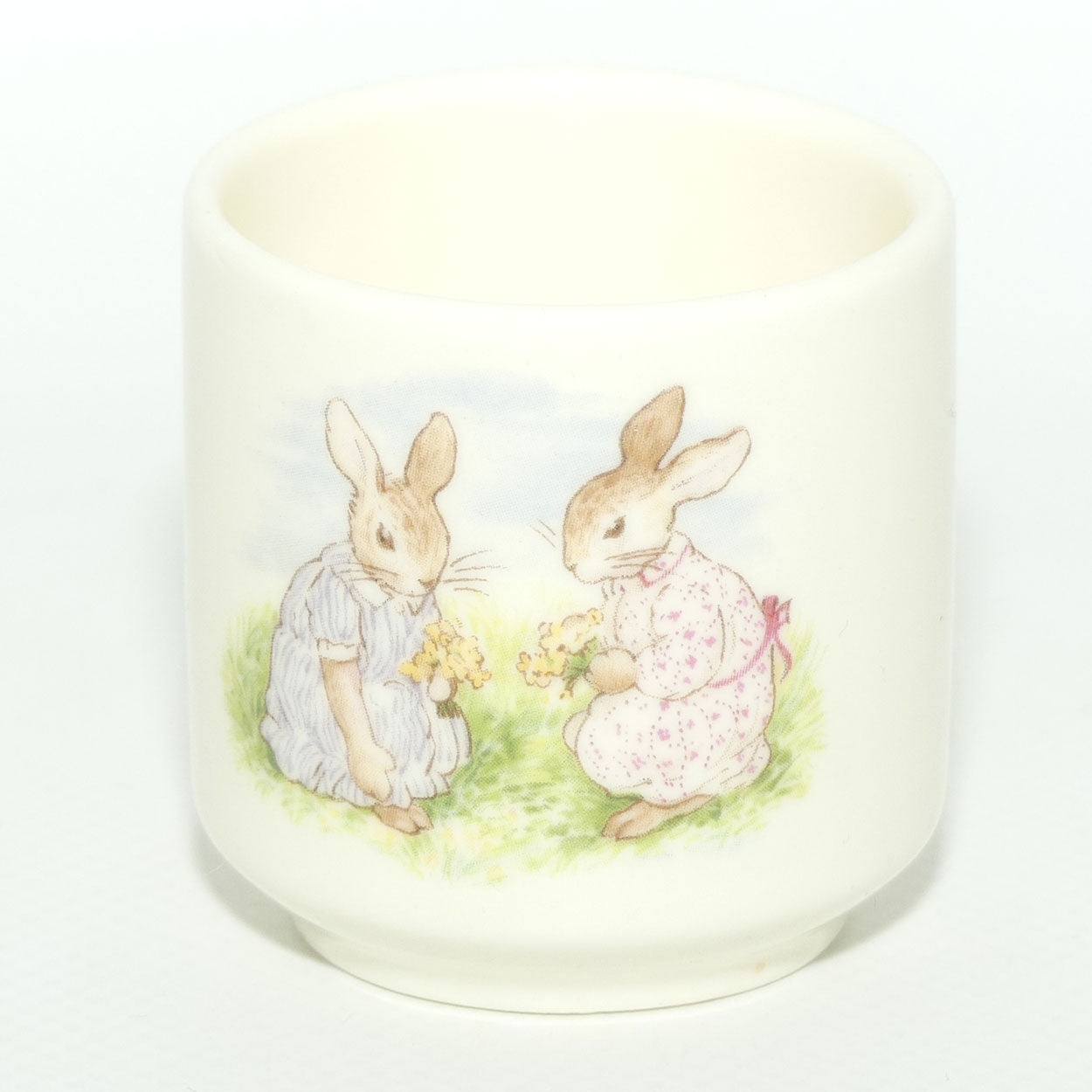 Royal Doulton Bunnykins egg cup | Picking Daisies | Bunny with Mirror