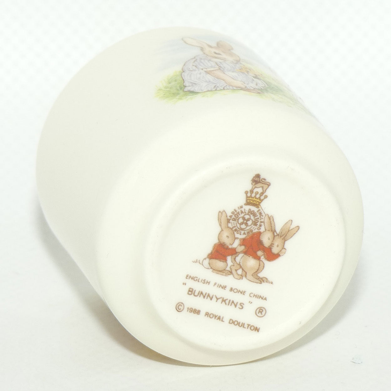 Royal Doulton Bunnykins egg cup | Picking Daisies | Bunny with Mirror