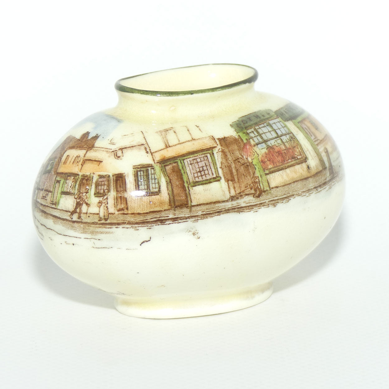 Royal Doulton Dickens Mr Pickwick miniature oval vase