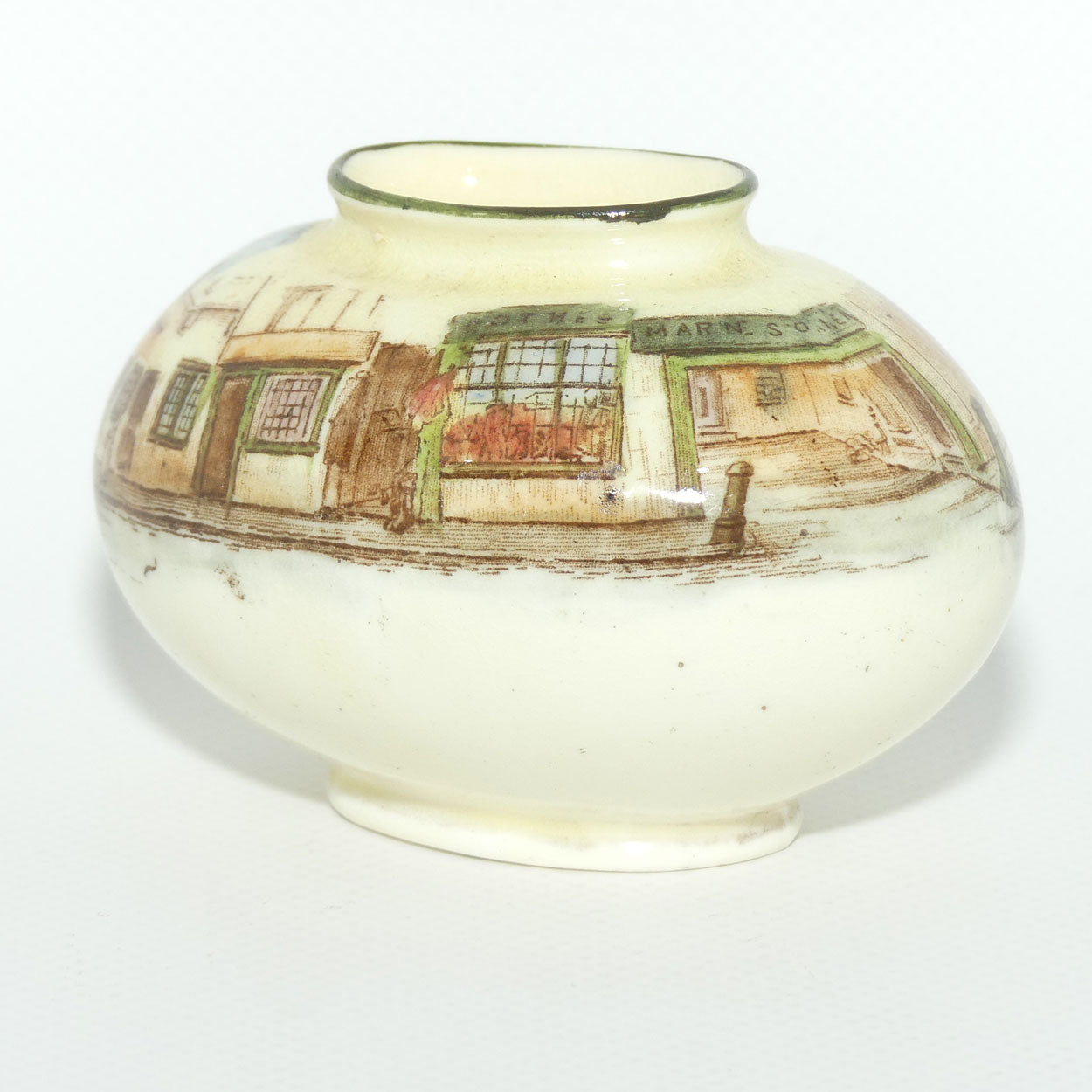 Royal Doulton Dickens Mr Pickwick miniature oval vase