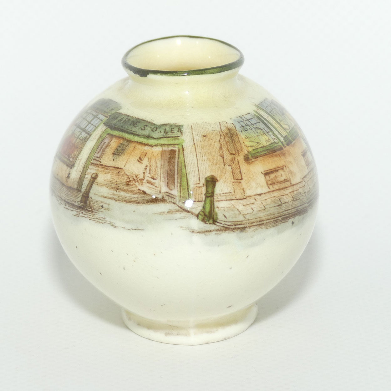 Royal Doulton Dickens Mr Pickwick miniature oval vase