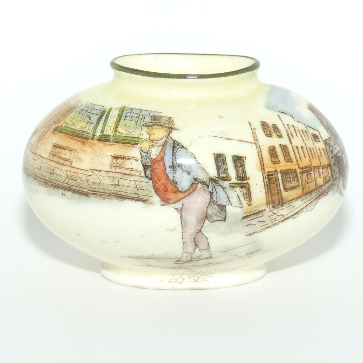 Royal Doulton Dickens Mr Pickwick miniature oval vase