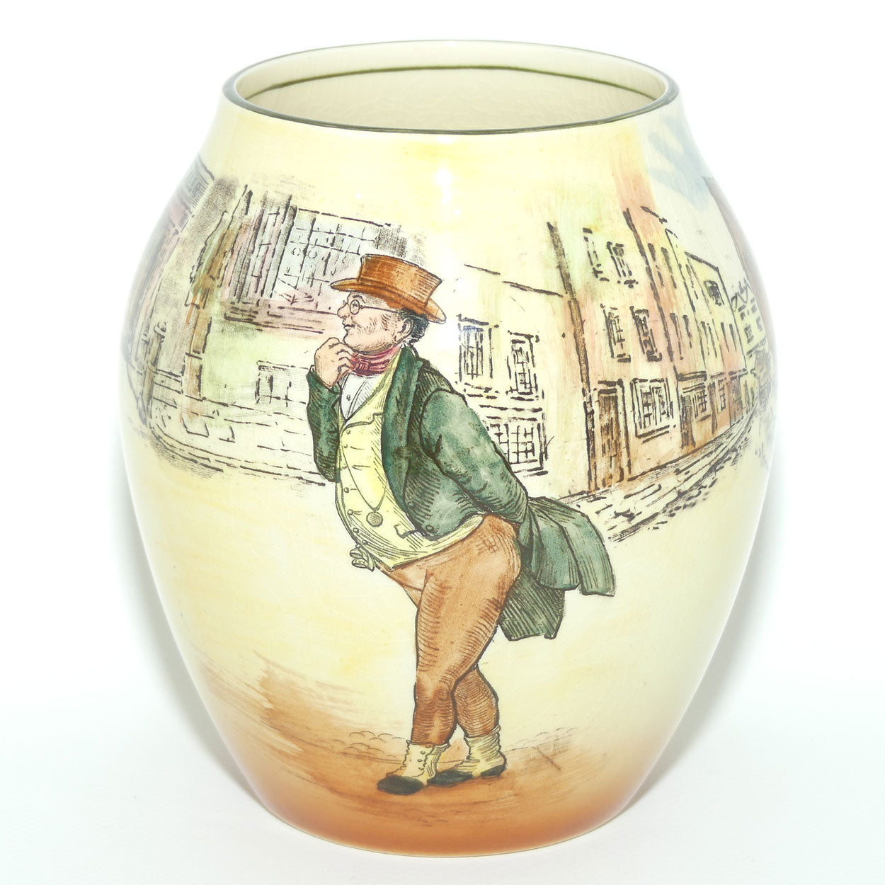 Royal Doulton Dickens Mr Pickwick bulbous vase D5175