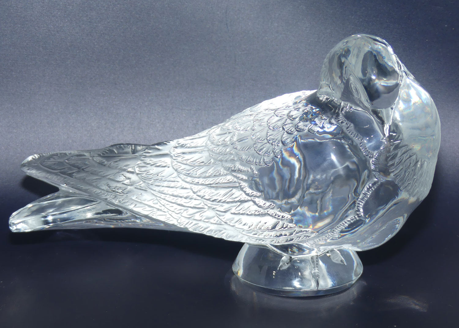 Lalique France Life size Pigeon figure | Pigeon Gand | 1205