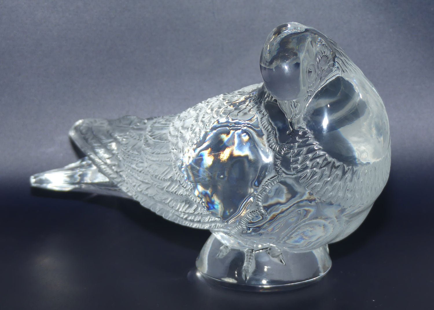 Lalique France Life size Pigeon figure | Pigeon Gand