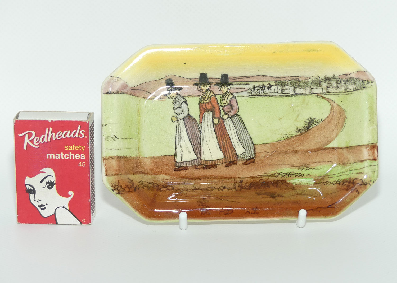 Royal Doulton Welsh rectangular miniature tray