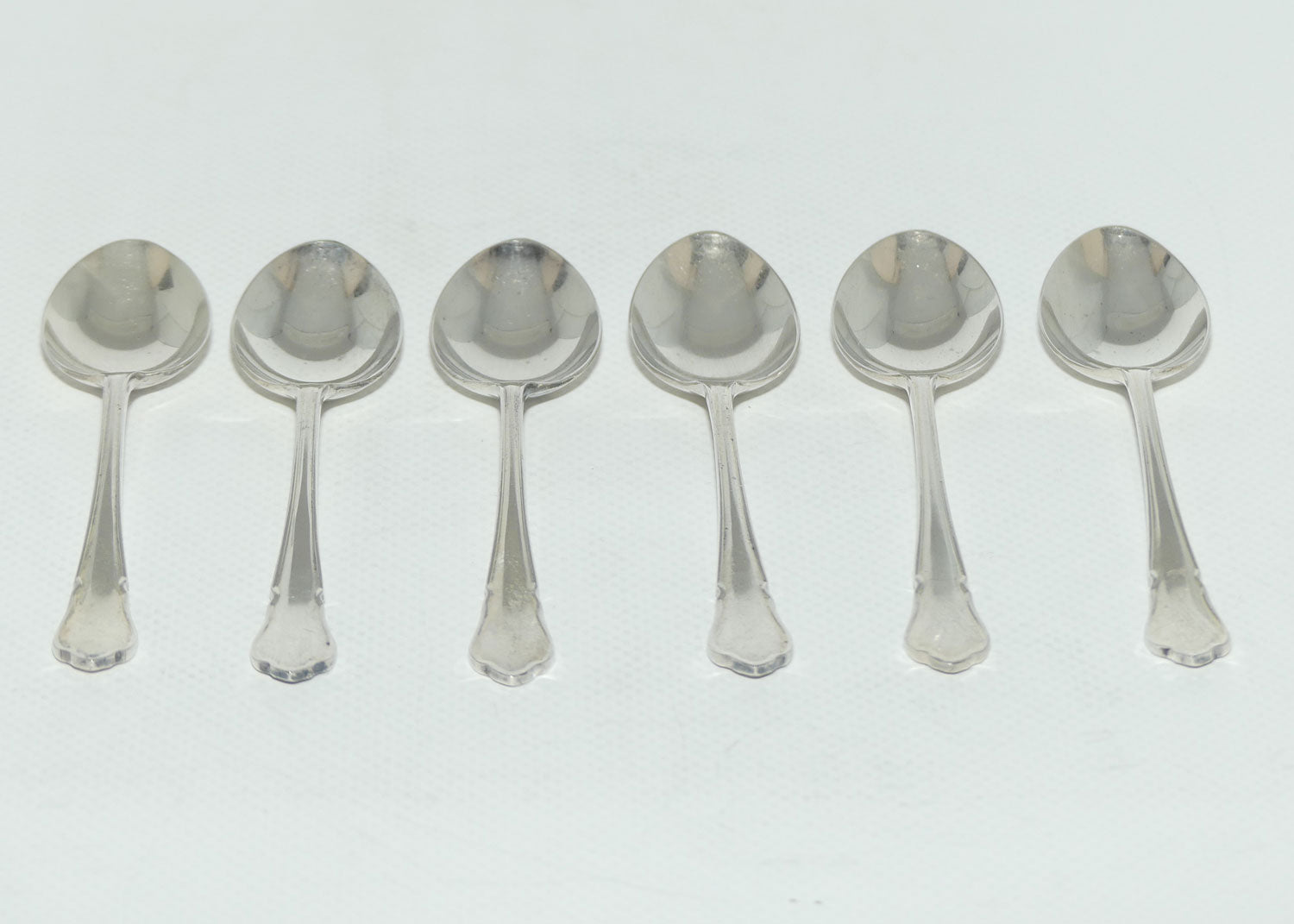Set of 6 Pinder Brothers Silver Plated Fancy Pattern Teaspoons | Alpin A1 | 11.5cm