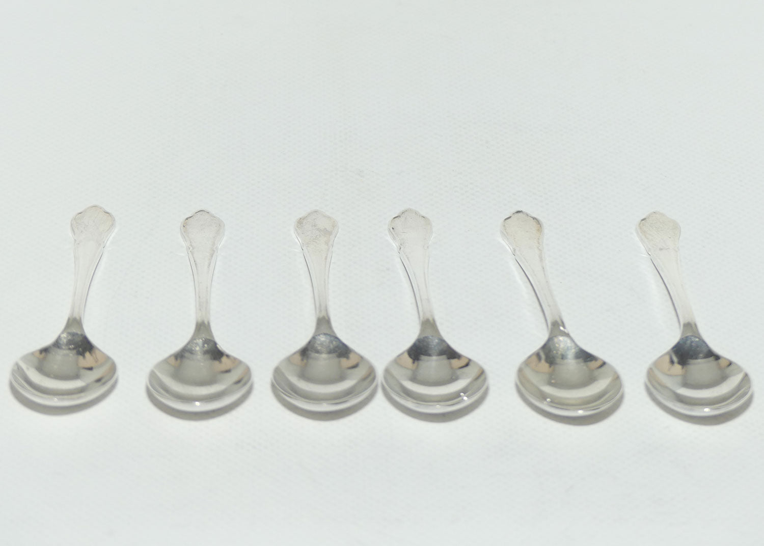 Set of 6 Pinder Brothers Silver Plated Fancy Pattern Teaspoons | Alpin A1 | 11.5cm