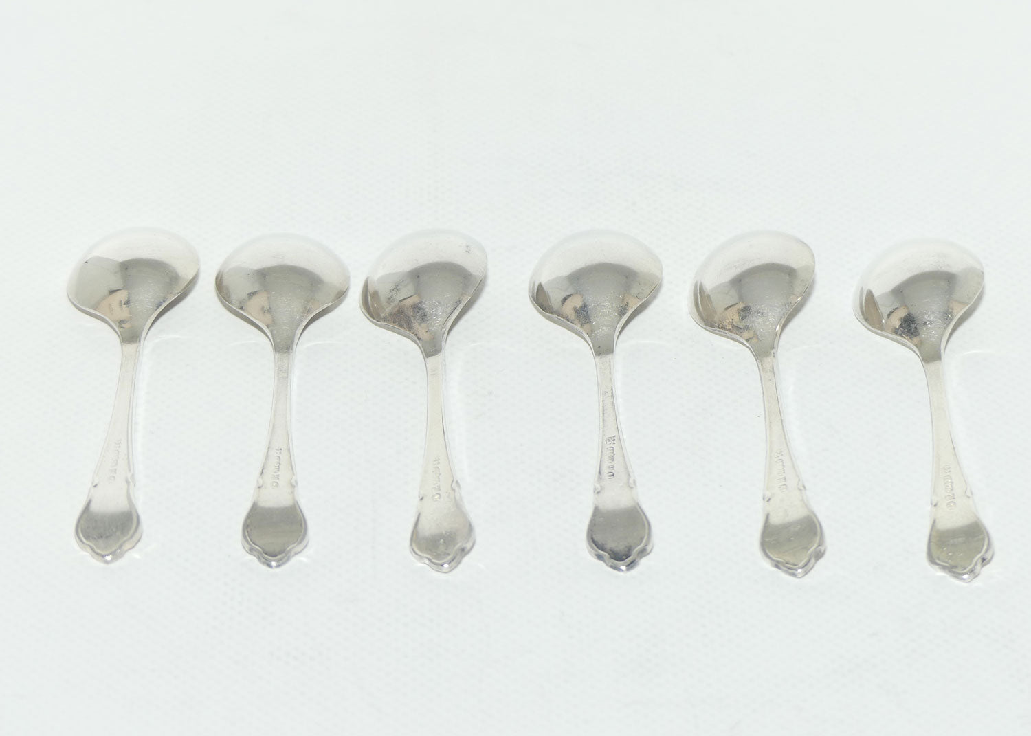 Set of 6 Pinder Brothers Silver Plated Fancy Pattern Teaspoons | Alpin A1 | 11.5cm
