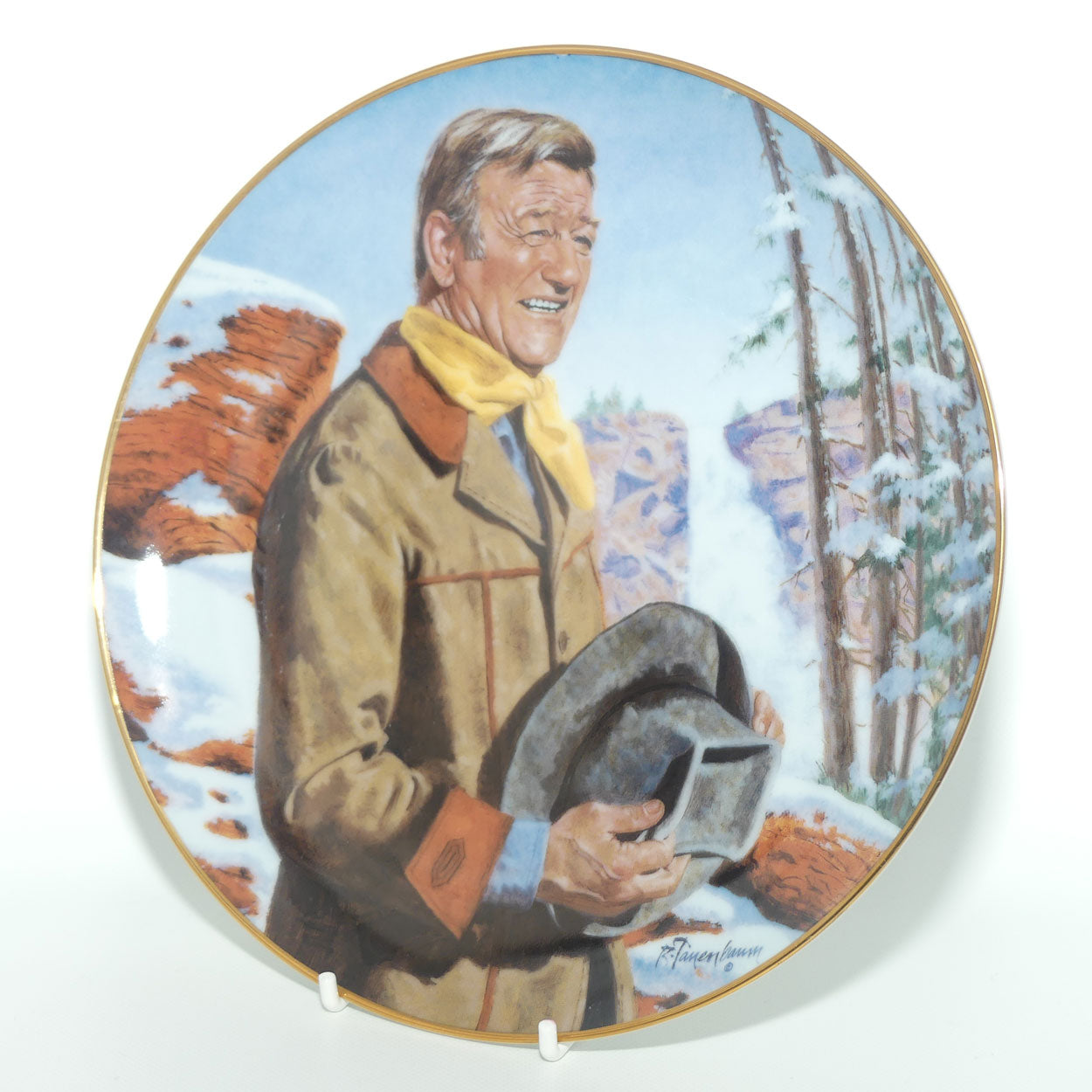 Franklin Mint Heirloom plate | John Wayne | Pine Ridge