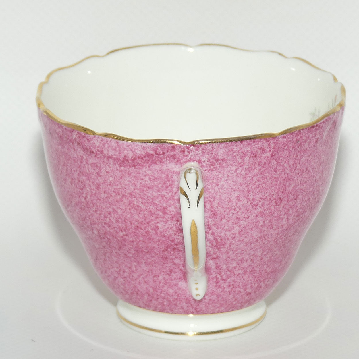 Coalport Bone China Pink ground Floral spray duo