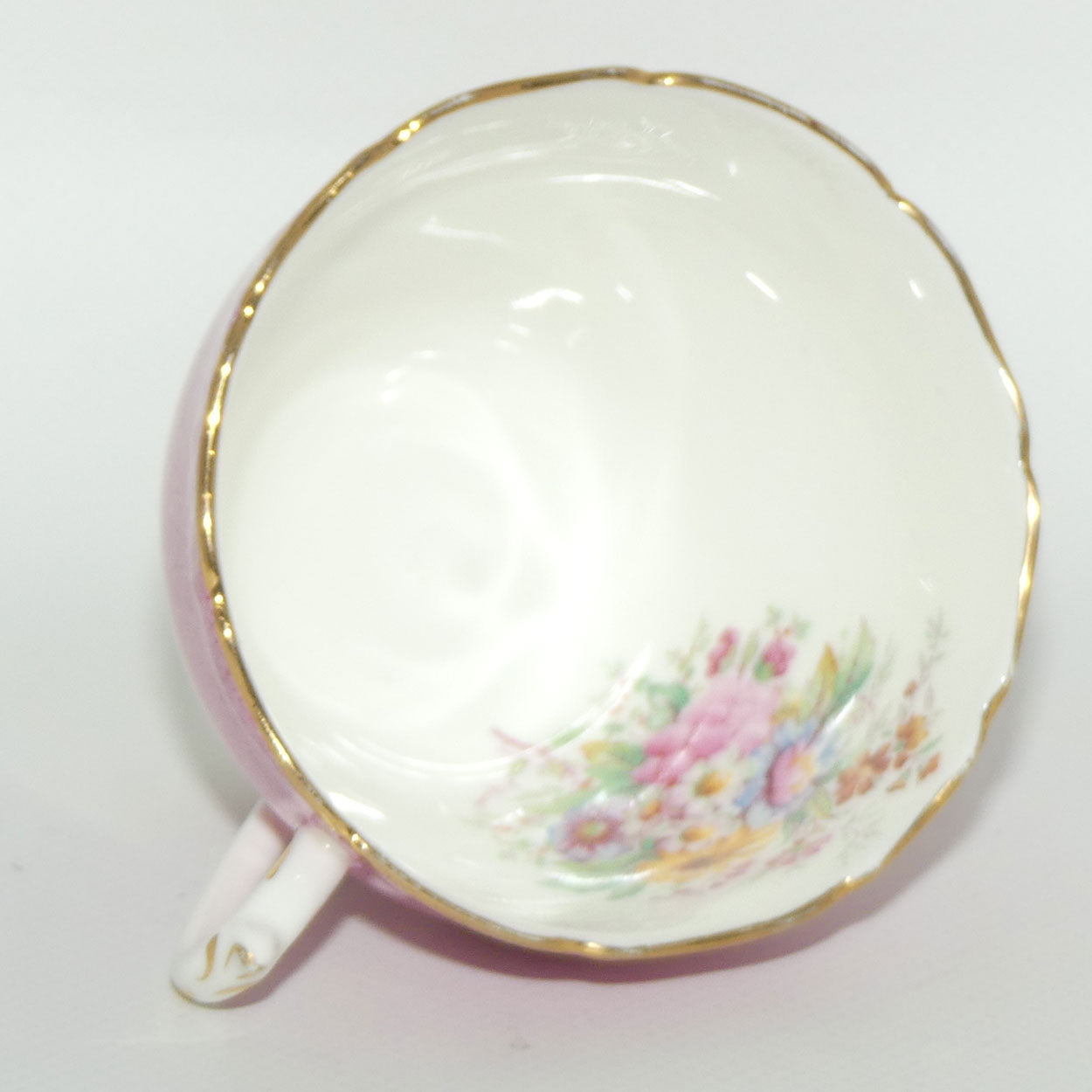 Coalport Bone China Pink ground Floral spray duo