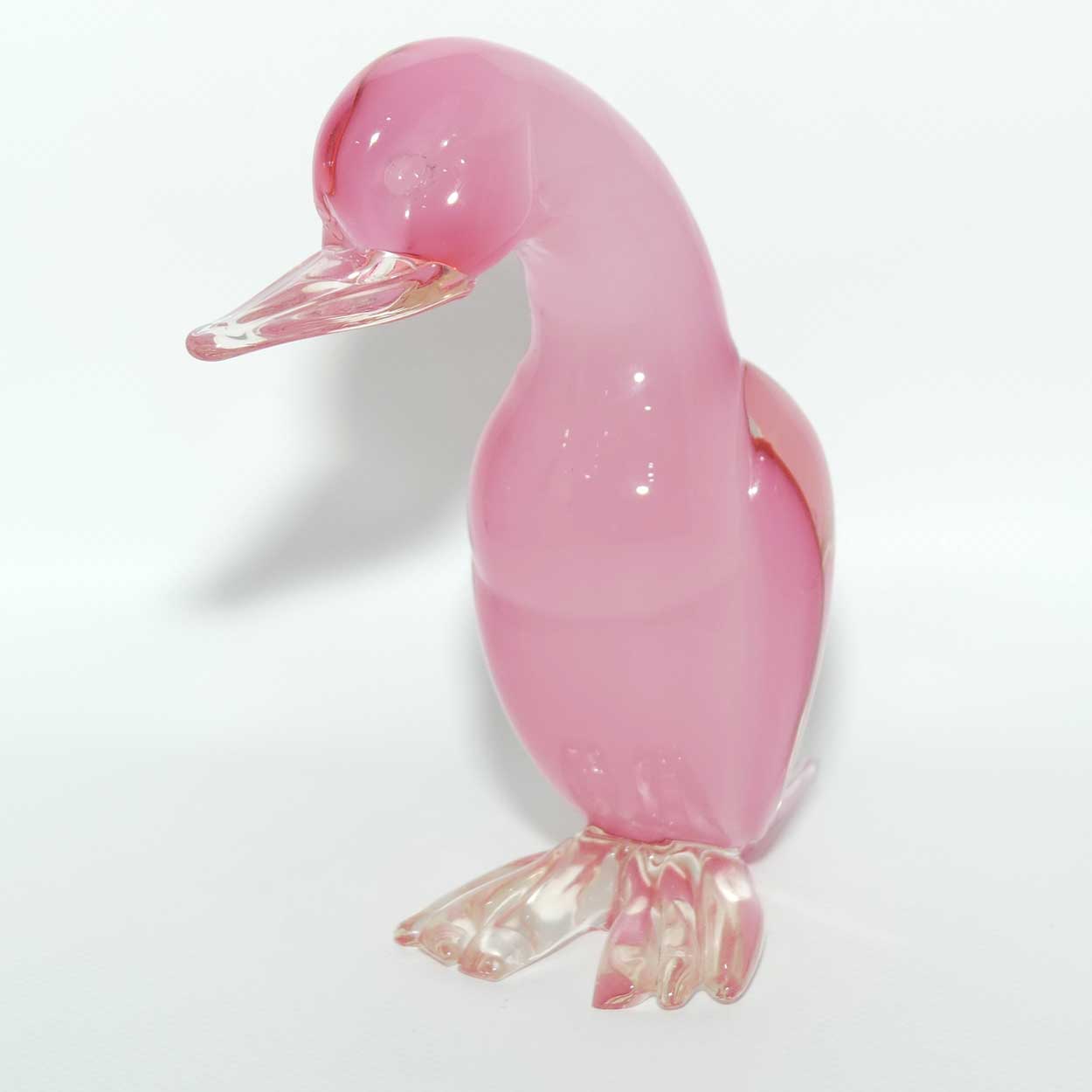 Archimede Suguso Sommerso Murano Salmon Pink bird | #1