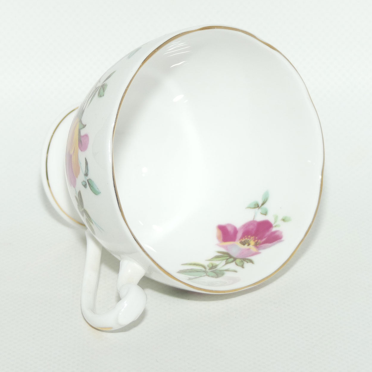 Roslyn Bone China trio | Pink and Yellow Flower