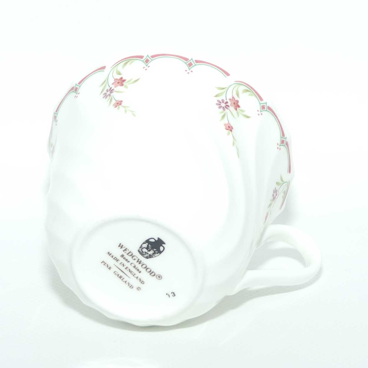 Wedgwood Bone China Pink Garland trio