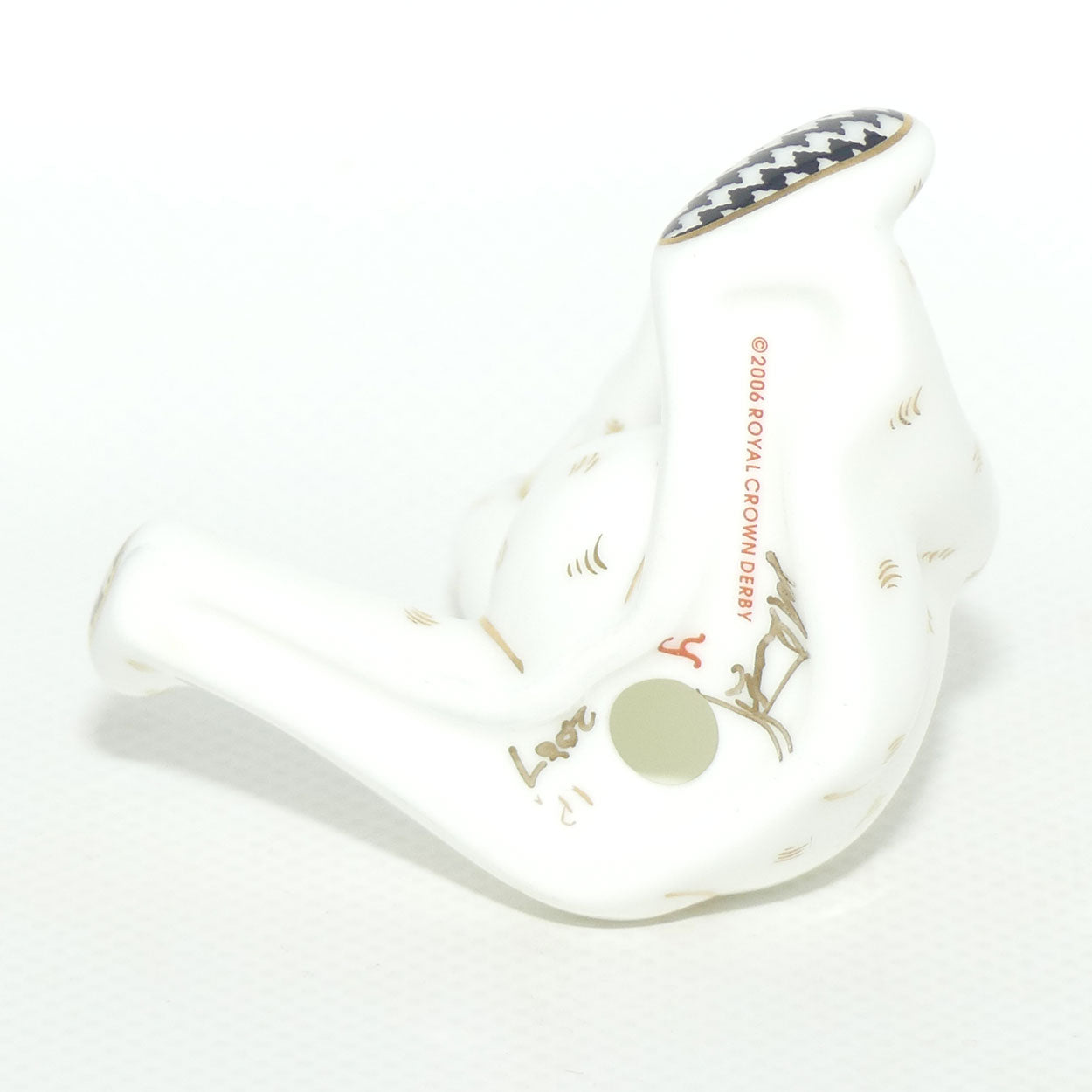 Royal Crown Derby paperweight | David Jones Pink Ribbon Bear | Ltd Ed | boxed